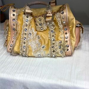 Lace & sequin embellished purse